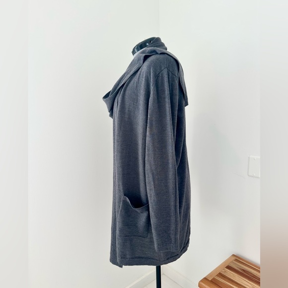 NWOT Marina Rinaldi dark grey wool cardigan size Large - Picture 3 of 8